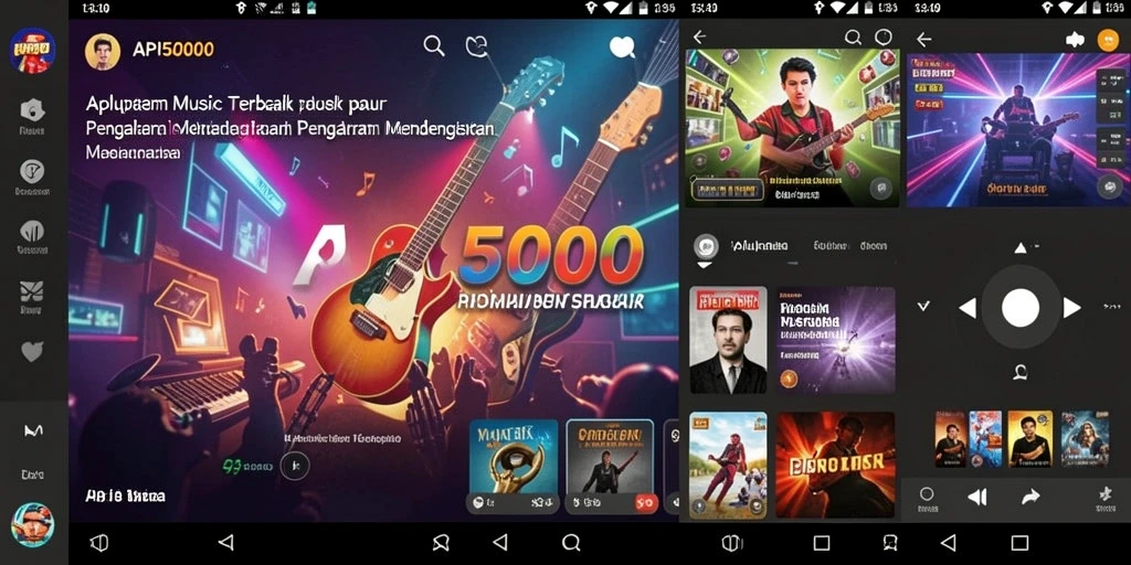 Screenshot utama API5000 menampilkan gameplay dengan antarmuka yang menarik.