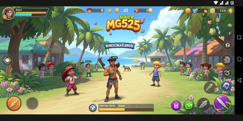 Screenshot menampilkan antarmuka gameplay menarik di MG525.