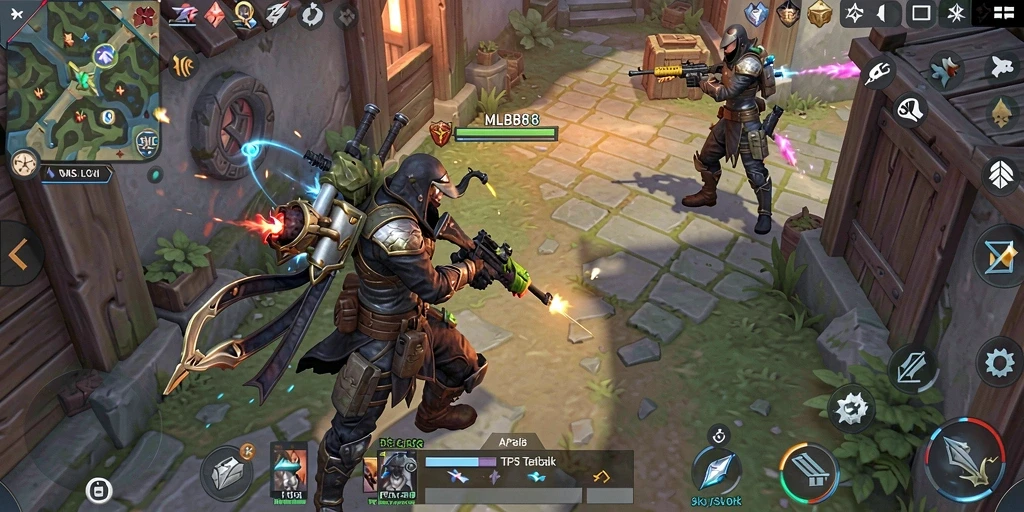 Gameplay menarik dalam MLBB8 dengan aksi tembak-menembak yang seru.
