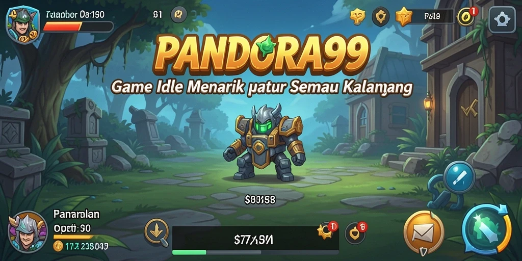 Tampilan gameplay PANDORA99 yang menarik dalam mode Idle.