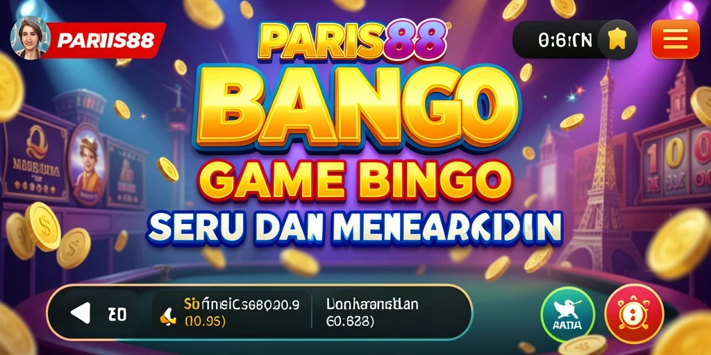 Tampilan gameplay Bingo yang menarik di PARIS88.