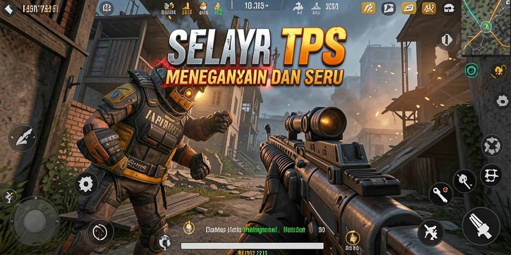 Menampilkan aksi seru dalam gameplay TPS yang mendebarkan.